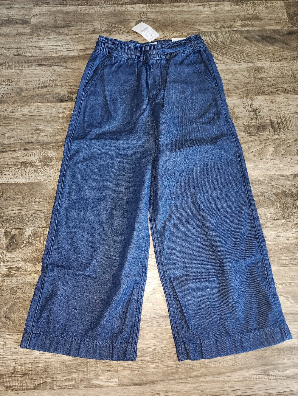 J. Crew Factory Girls' wide-leg drawstring jean